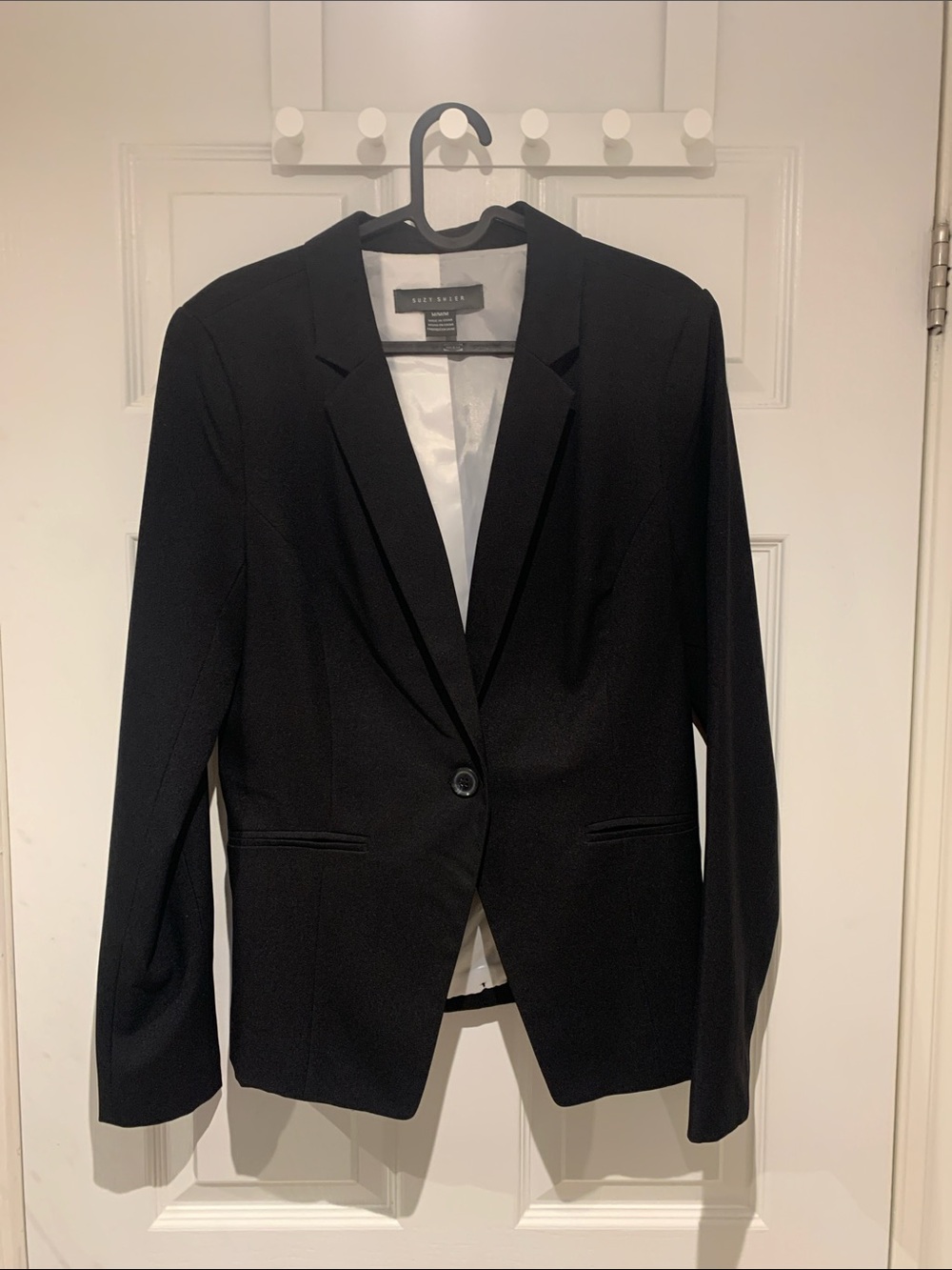 Black Single-Button Blazer